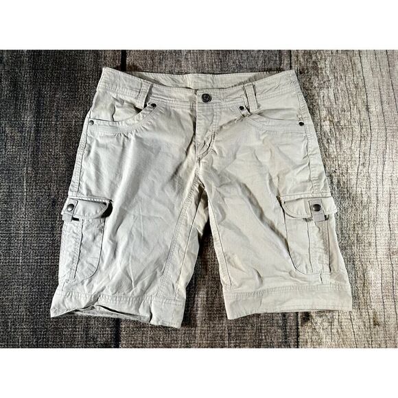 Kuhl Womens Slash 11" Shorts Size 8 Tan UPF 50 Splash Hiking 6084 - Picture 1 of 10